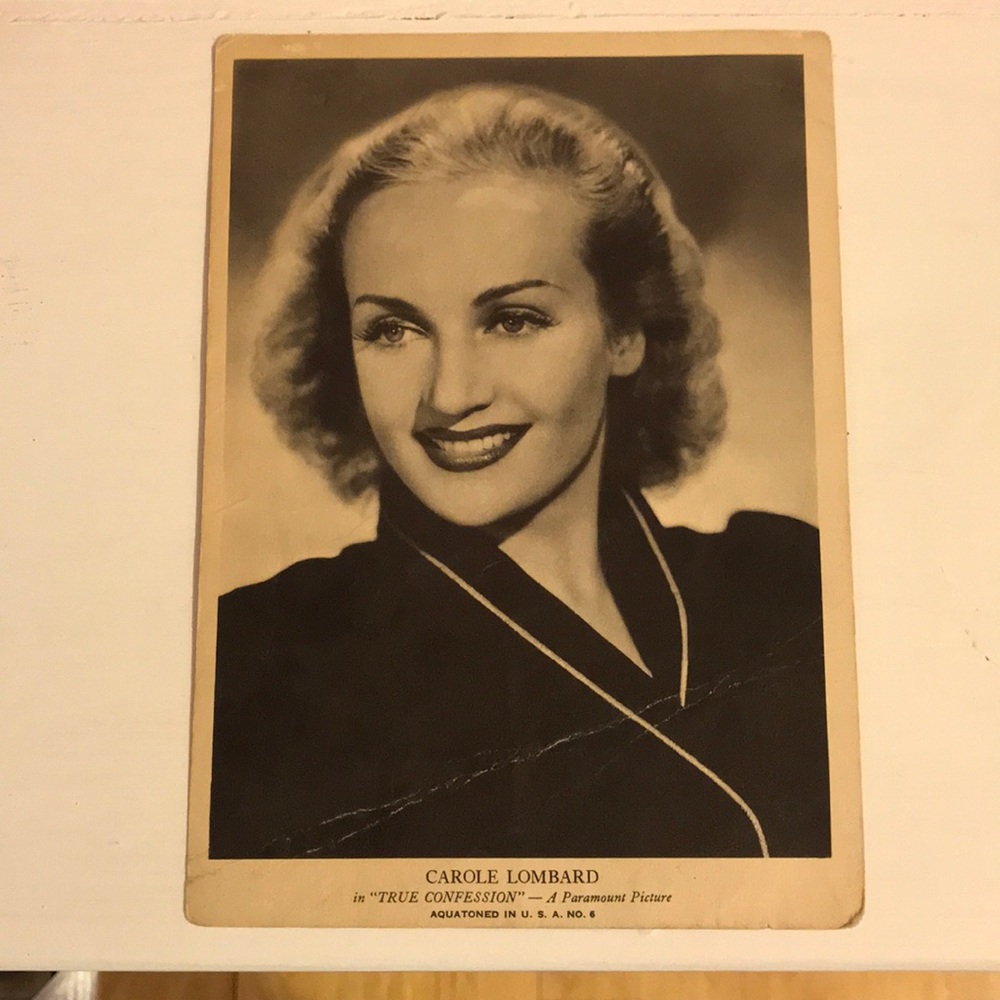 Vintage Actress Headshot-Carole Lombard